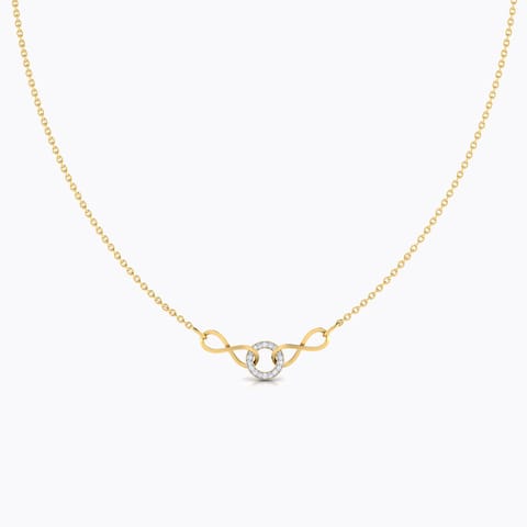 Interlinked Love Infinity Diamond Necklace