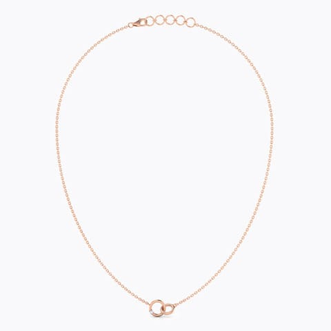 Interlinked Loops Diamond Necklace