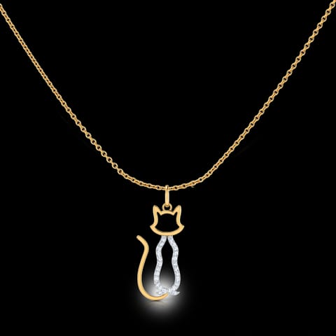 Classic Cat Diamond Necklace