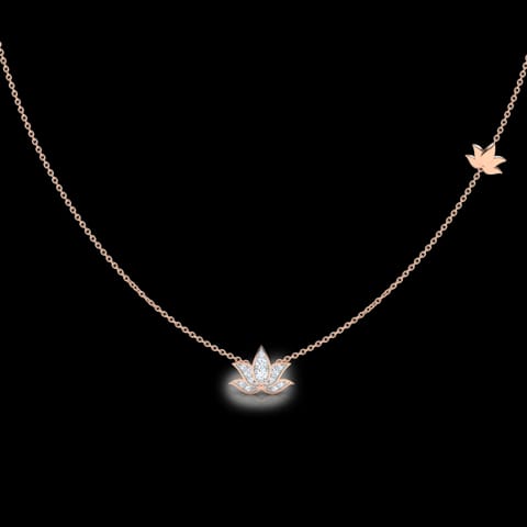 Blossom Lotus Diamond Necklace Blossom Lotus Diamond Necklace