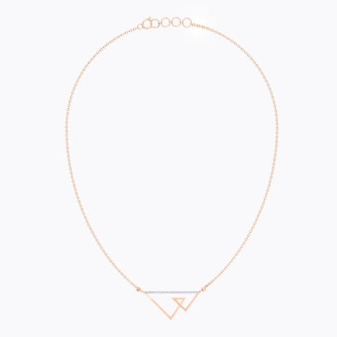 Duo Tri Geometric Diamond Necklace Duo Tri Geometric Diamond Necklace