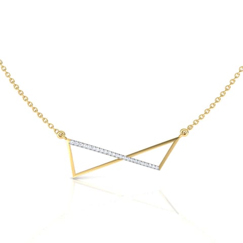 Flux Geometric Diamond Necklace