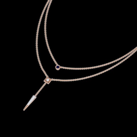 Linear Multi Layer Necklace