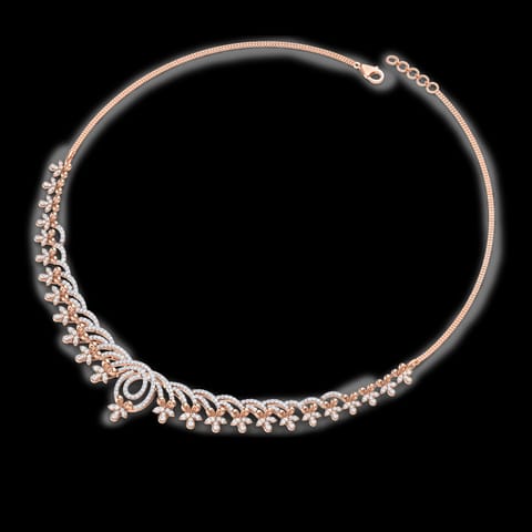 Flare Floret Diamond Necklace