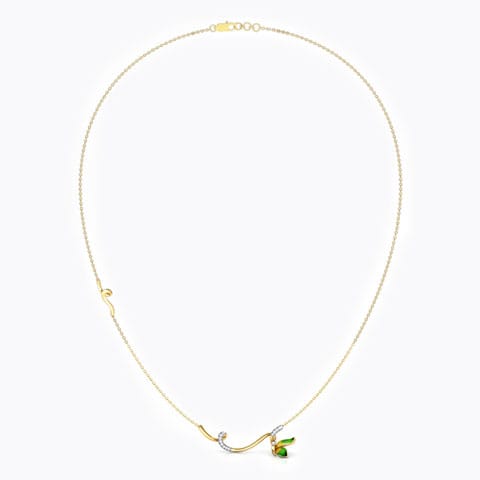 Tendril Green Butterfly Diamond Necklace Tendril Green Butterfly Diamond Necklace