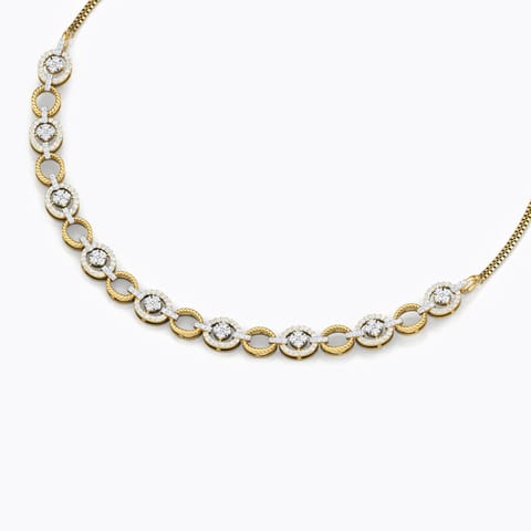Modish Halo Diamond Necklace Modish Halo Diamond Necklace