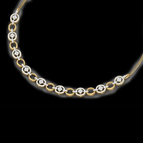 Modish Halo Diamond Necklace Modish Halo Diamond Necklace