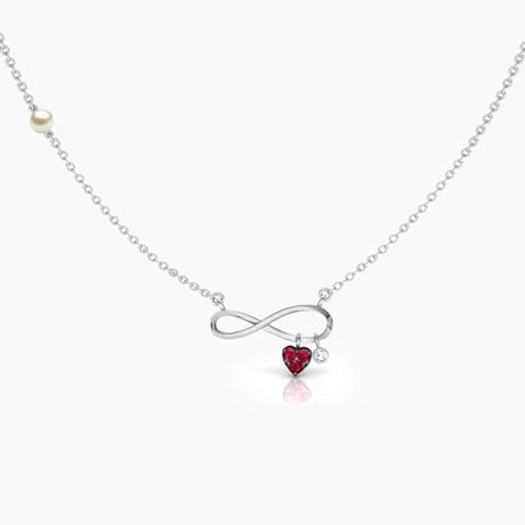 Forever in Love Gemstone Bar Necklace