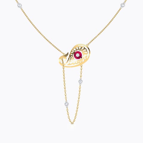 Charming Paisley Gemstone Necklace Charming Paisley Gemstone Necklace