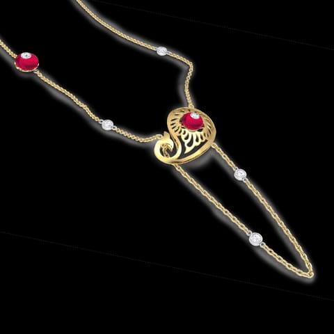 Charming Paisley Gemstone Necklace Charming Paisley Gemstone Necklace