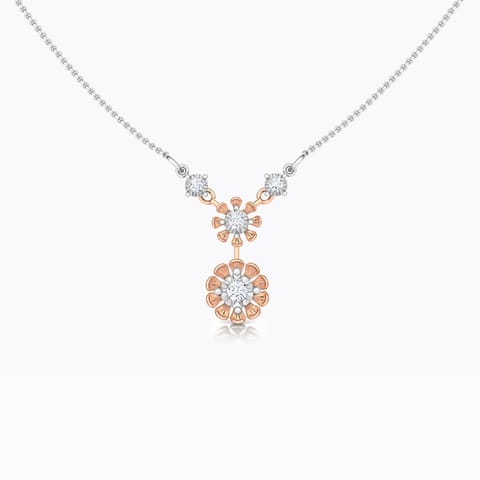 Duo Floret Diamond Necklace Duo Floret Diamond Necklace