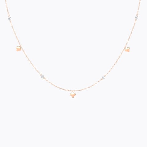 Bud Fine Line Diamond Necklace Bud Fine Line Diamond Necklace