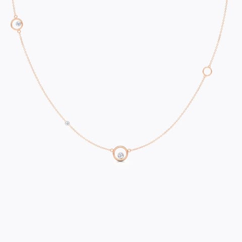 Encircle Fine Line Diamond Necklace