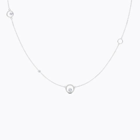 Encircle Fine Line Diamond Necklace