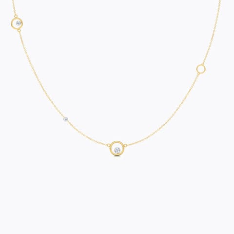 Encircle Fine Line Diamond Necklace