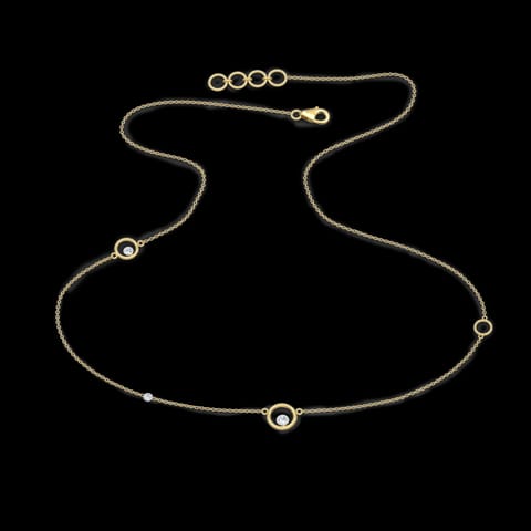 Encircle Fine Line Diamond Necklace