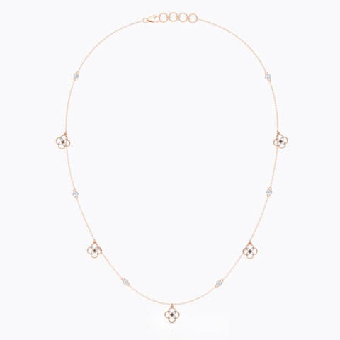 Blossom Fine Line Diamond Necklace Blossom Fine Line Diamond Necklace