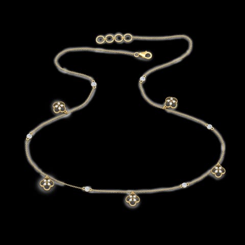 Blossom Fine Line Diamond Necklace Blossom Fine Line Diamond Necklace