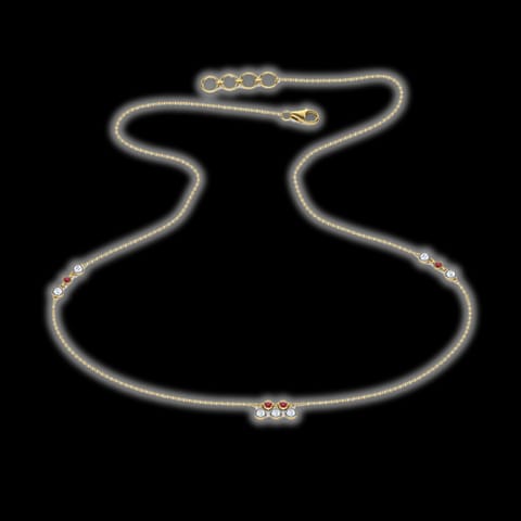 Dewdrops Fine Line Gemstone Necklace Dewdrops Fine Line Gemstone Necklace