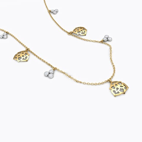 Rose Fine Line Diamond Necklace Rose Fine Line Diamond Necklace