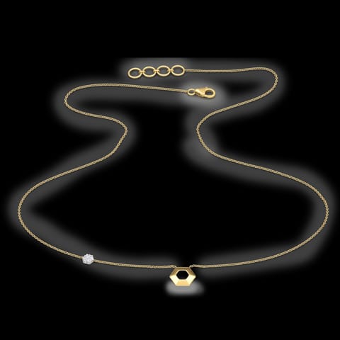 Anya Hex Diamond Necklace