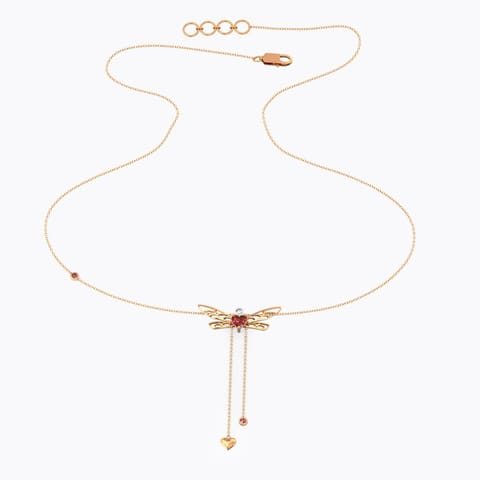 Flutter Dragonfly Gemstone Necklace
