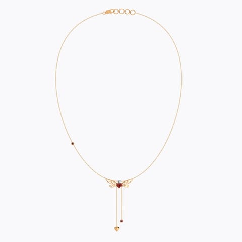 Flutter Dragonfly Gemstone Necklace