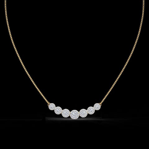Astute Cluster Diamond Necklace Astute Cluster Diamond Necklace