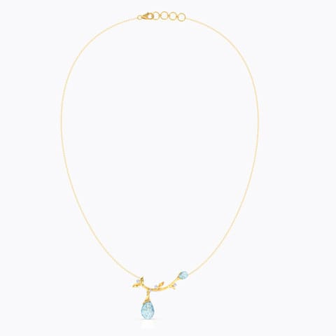 Stalk Dewdrops Gemstone Necklace Stalk Dewdrops Gemstone Necklace