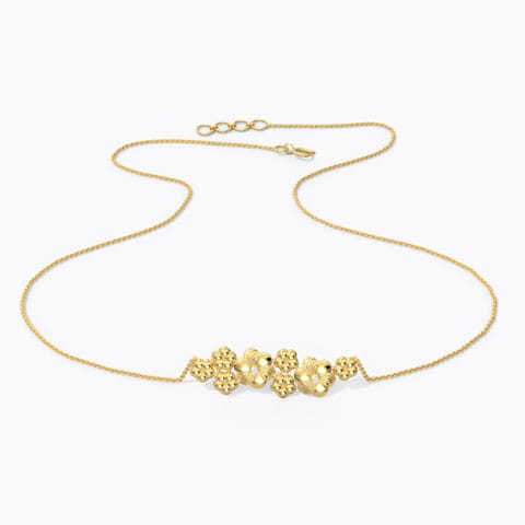 Clustered Floral Diamond Necklace Clustered Floral Diamond Necklace