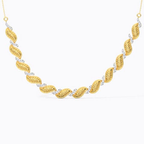 Mahika Leaf Diamond Necklace Mahika Leaf Diamond Necklace