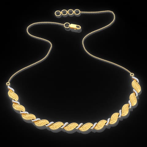 Mahika Leaf Diamond Necklace Mahika Leaf Diamond Necklace