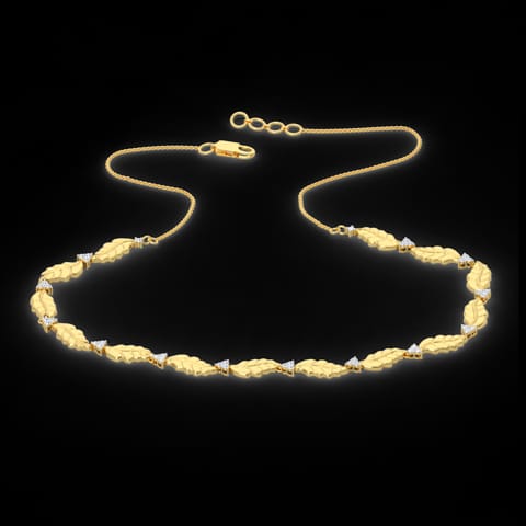 Netra Leaf Diamond Necklace
