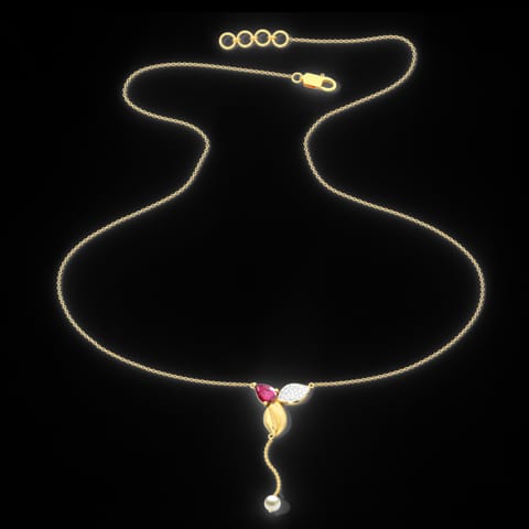 Elegant Leaflet Gemstone Necklace Elegant Leaflet Gemstone Necklace