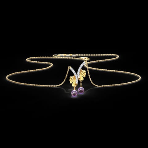 Gleaming Ginkgo Gemstone Necklace