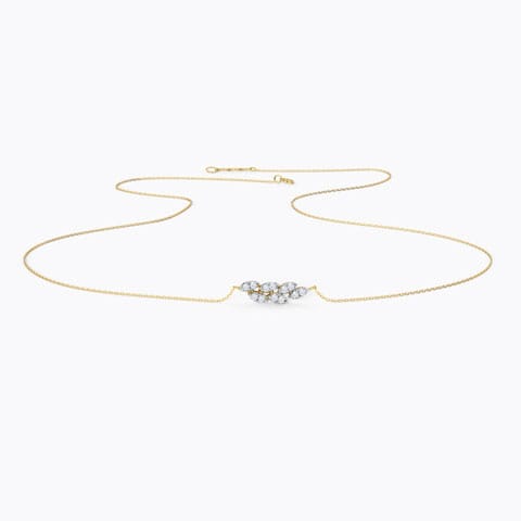 Petals Cluster Diamond Necklace Petals Cluster Diamond Necklace