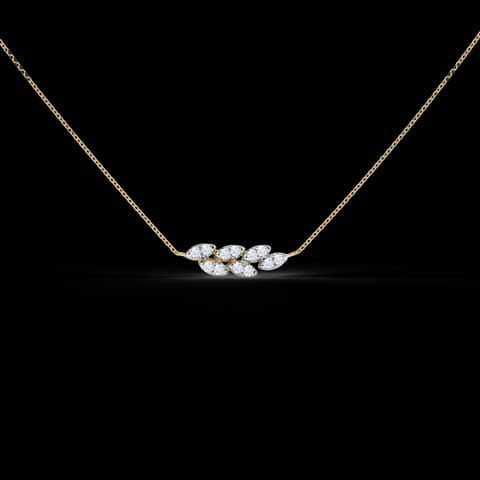 Petals Cluster Diamond Necklace Petals Cluster Diamond Necklace