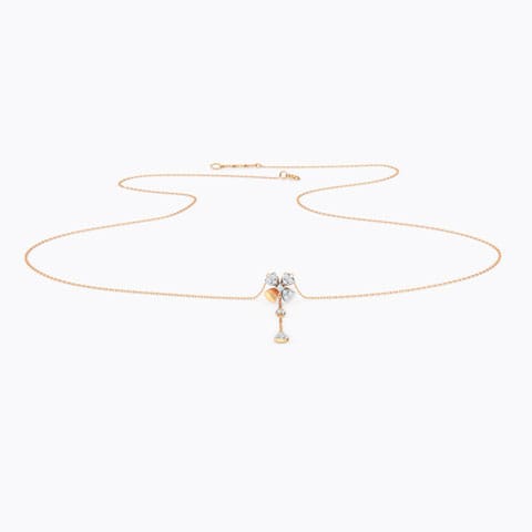 Floral Lariat Diamond Necklace Floral Lariat Diamond Necklace