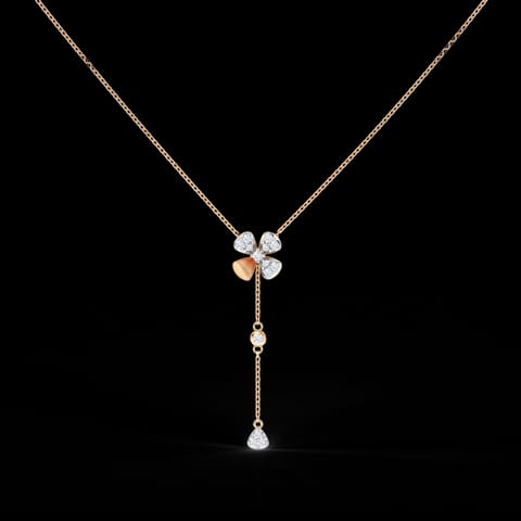 Floral Lariat Diamond Necklace Floral Lariat Diamond Necklace