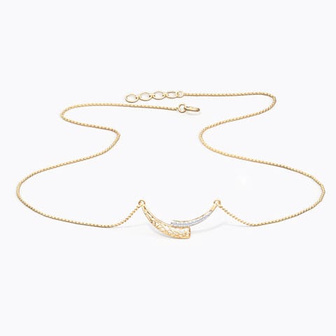 Awry Arch Diamond Necklace Awry Arch Diamond Necklace
