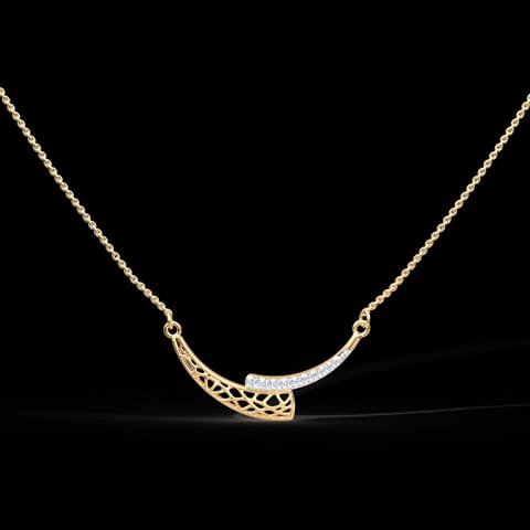 Awry Arch Diamond Necklace Awry Arch Diamond Necklace