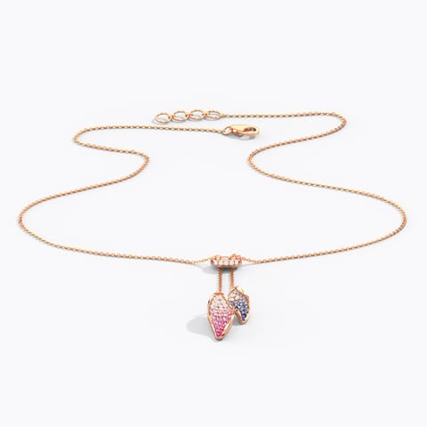 Dual Sway Gemstone Necklace Dual Sway Gemstone Necklace