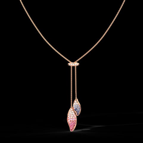 Dual Sway Gemstone Necklace Dual Sway Gemstone Necklace