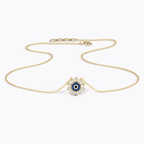 Glow Evil Eye Gemstone Necklace Glow Evil Eye Gemstone Necklace
