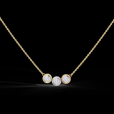 Trio Cluster Diamond Necklace Trio Cluster Diamond Necklace