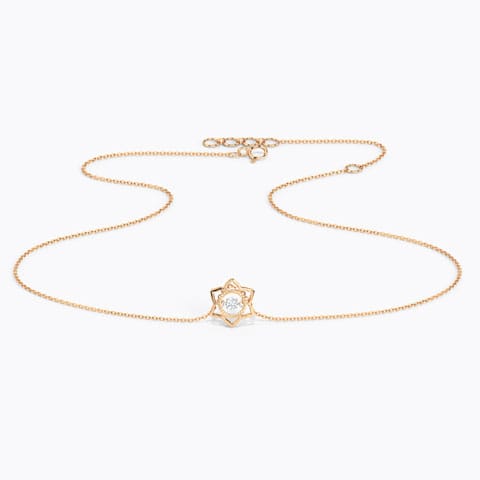 Lily Heartbeat Diamond Necklace