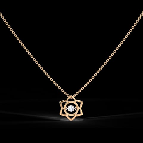 Lily Heartbeat Diamond Necklace