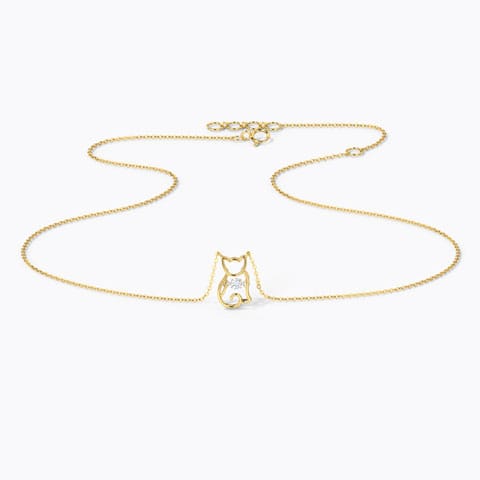 Kitten Heartbeat Diamond Necklace Kitten Heartbeat Diamond Necklace