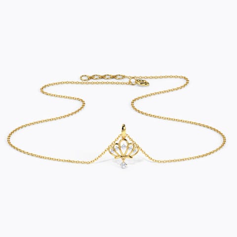 Vintage Crown Diamond Necklace Vintage Crown Diamond Necklace