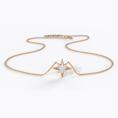Glittering Star Diamond Necklace